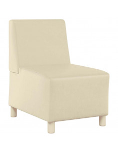 Divano Sedia Crema 55 cm in Similpelle