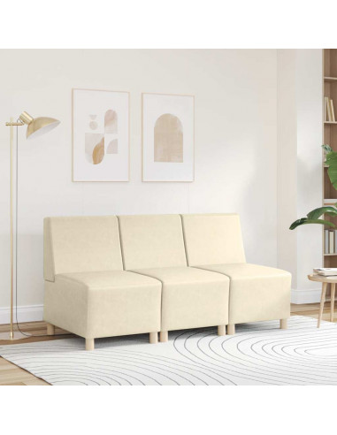 Divano Sedia Crema 55 cm in Similpelle