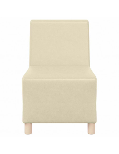 Divano Sedia Crema 55 cm in Similpelle