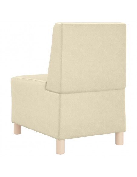 Divano Sedia Crema 55 cm in Similpelle