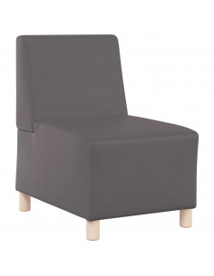 Divano Sedia Grigia 55 cm in Similpelle