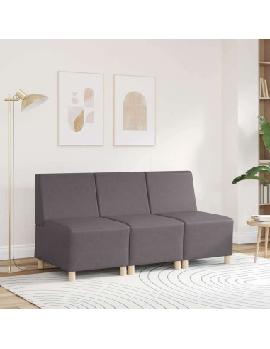 Divano Sedia Grigia 55 cm in Similpelle