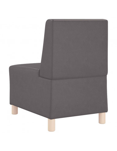 Divano Sedia Grigia 55 cm in Similpelle