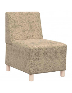 Divano Sedia Grigio Chiaro 55 cm in Similpelle Scamosciata