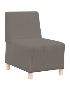 Divano Sedia Grigio Chiaro 55 cm Tessuto di Velluto a Coste