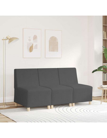Divano Sedia Grigio Scuro 55 cm Tessuto di Velluto a Coste