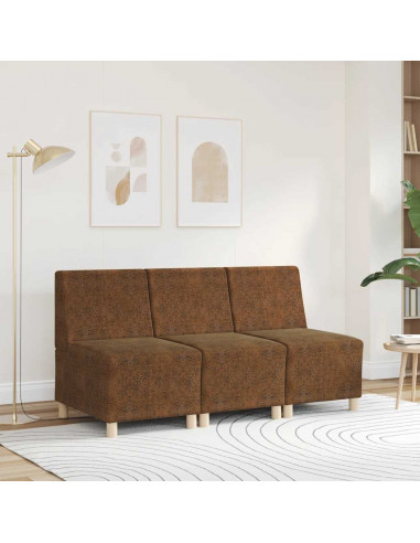 Divano Sedia Marrone 55 cm in Similpelle Scamosciata