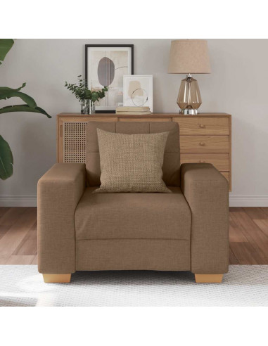 Divano Sedia Marrone 59 cm in Tessuto