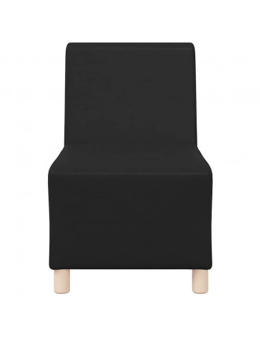 Divano Sedia Nera 55 cm in Similpelle