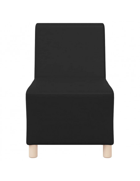 Divano Sedia Nera 55 cm in Similpelle