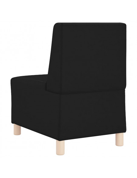 Divano Sedia Nera 55 cm in Similpelle