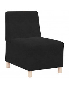 Divano Sedia Nero 55 cm Velluto