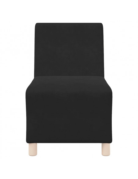 Divano Sedia Nero 55 cm Velluto