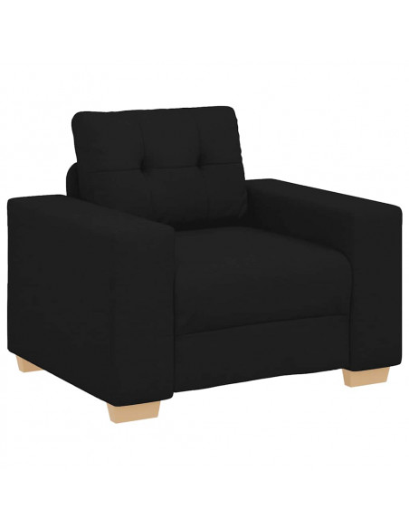 Divano Sedia Nero 59 cm in Tessuto