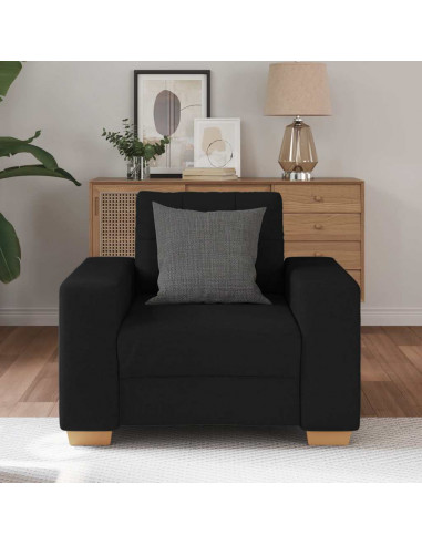 Divano Sedia Nero 59 cm in Tessuto