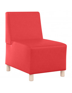 Divano Sedia Rosso 55 cm in Similpelle