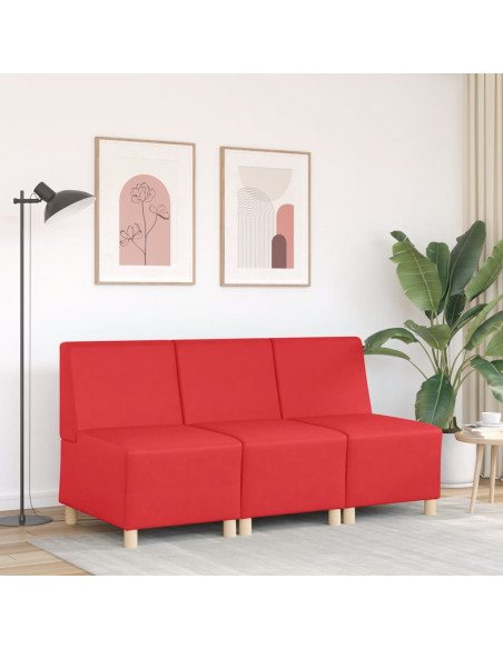 Divano Sedia Rosso 55 cm in Similpelle
