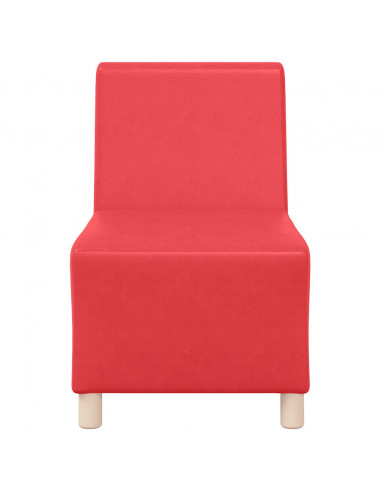 Divano Sedia Rosso 55 cm in Similpelle