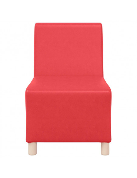 Divano Sedia Rosso 55 cm in Similpelle