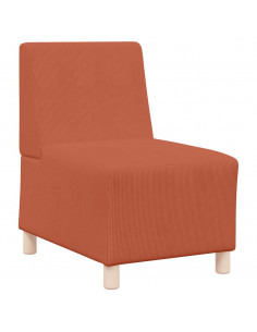 Divano Sedia Rosso Arancione 55 cm Tessuto di Velluto a Coste