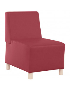 Divano Sedia Rosso Vino 55 cm in Similpelle
