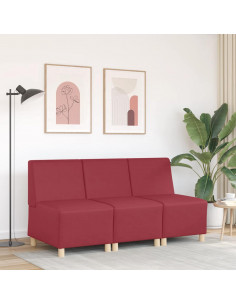 Divano Sedia Rosso Vino 55 cm in Similpelle 2