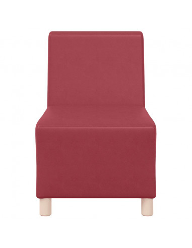 Divano Sedia Rosso Vino 55 cm in Similpelle