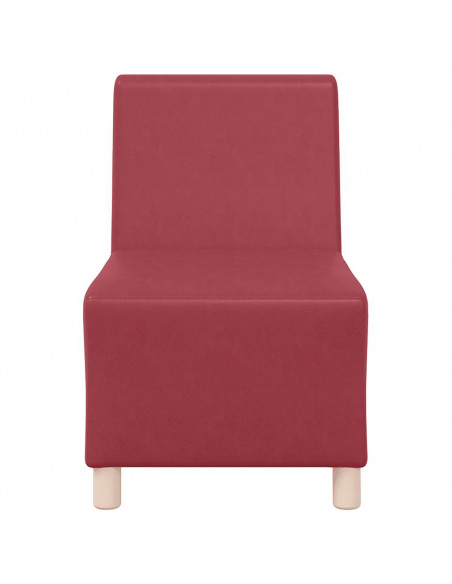 Divano Sedia Rosso Vino 55 cm in Similpelle