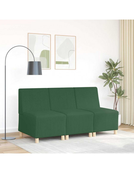 Divano Sedia Verde Giungla 55 cm Tessuto di Velluto a Coste