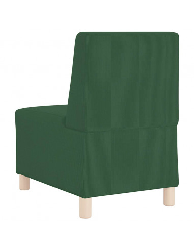 Divano Sedia Verde Giungla 55 cm Tessuto di Velluto a Coste