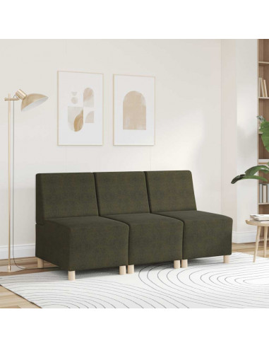 Divano Sedia Verde Militare 55 cm in Similpelle Scamosciata