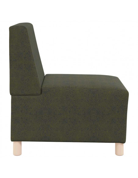 Divano Sedia Verde Militare 55 cm in Similpelle Scamosciata