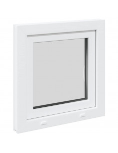 Finestra per cantina "RISOR" 50x50 cm anta ribalta DIN destra bianca