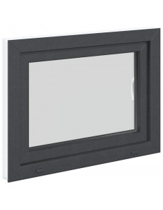 Finestra per Seminterrato RISOR 80x50cm Anta Ribalta DIN Destra
