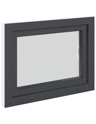 Finestra da cantina "RISOR" 80x60 cm anta-ribalta DIN destra antracite