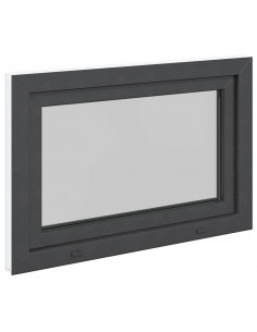 Finestra da cantina "RISOR" 90x50 cm anta-ribalta DIN destra antracite