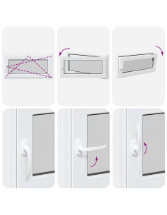 Finestra da cantina "RISOR" 100x50 cm anta ribalta DIN destra bianca 2