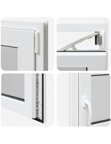 Finestra da cantina "RISOR" 100x50 cm anta ribalta DIN destra bianca