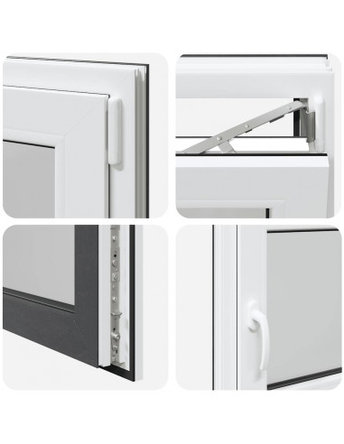 Finestra Seminterrato RISOR 100x60 cm Anta Ribalta DIN Destra