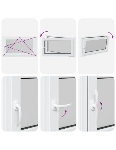 Finestra Seminterrato RISOR 100x70 cm Anta Ribalta DIN Destra