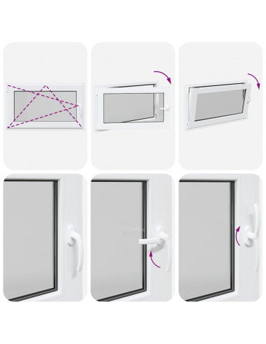 Finestra Seminterrato RISOR 100x70 cm Anta Ribalta DIN Sinistra