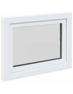Finestra Seminterrato RISOR 80x50 cm Anta Ribalta DIN Destra