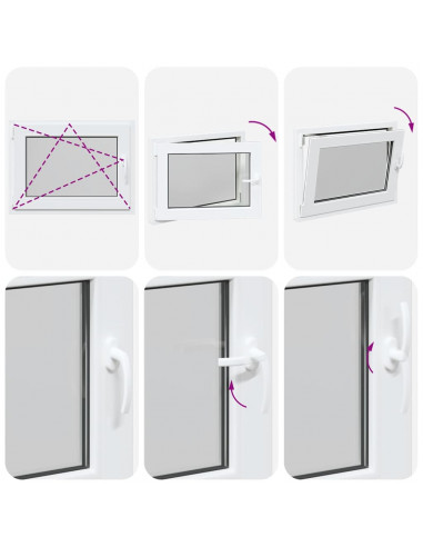 Finestra Seminterrato RISOR 80x50 cm Anta Ribalta DIN Sinistra