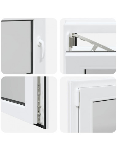 Finestra Seminterrato RISOR 80x50 cm Anta Ribalta DIN Sinistra