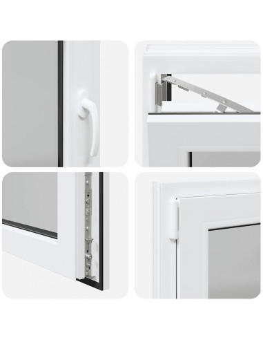 Finestra Seminterrato RISOR 80x50 cm Anta Ribalta DIN Sinistra