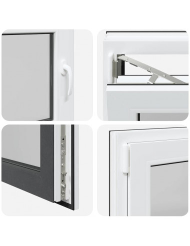 Finestra Seminterrato RISOR 80x60 cm Anta Ribalta DIN Sinistra