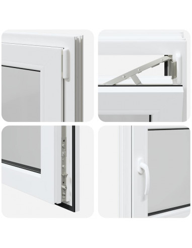 Finestra Seminterrato RISOR 80x70 cm Anta Ribalta DIN Destra