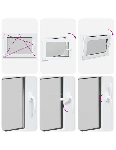 Finestra Seminterrato RISOR 80x70 cm Anta Ribalta DIN Sinistra