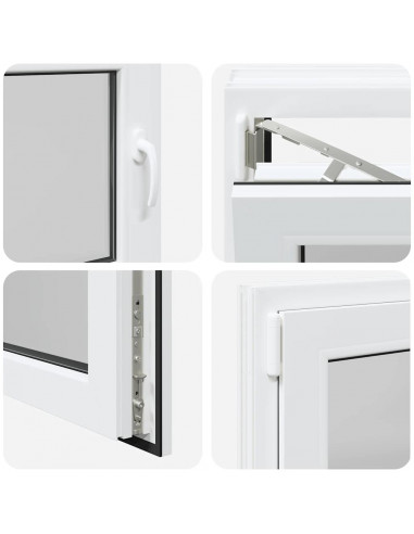 Finestra Seminterrato RISOR 80x70 cm Anta Ribalta DIN Sinistra