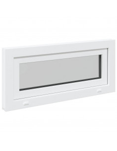 Finestra Seminterrato RISOR 90x40 cm Tilt 3 Vetri Bianco